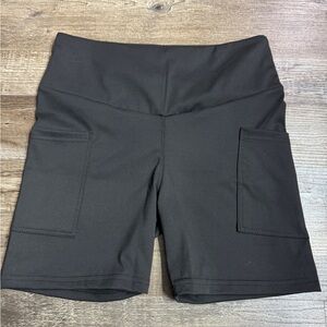 Julia Rose Black Biker Shorts with Pockets Size S/M